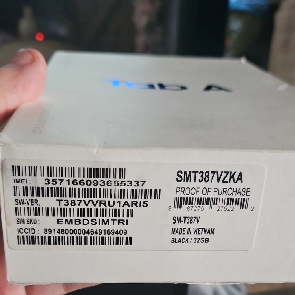 Samsung Galaxy Tab A - Black. 2018/8.0/32GB/LTE